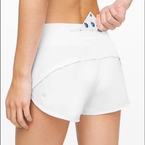 White lulu shorts!